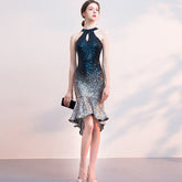 Mermaid Sequin Cocktail Dress - FashionByTeresa